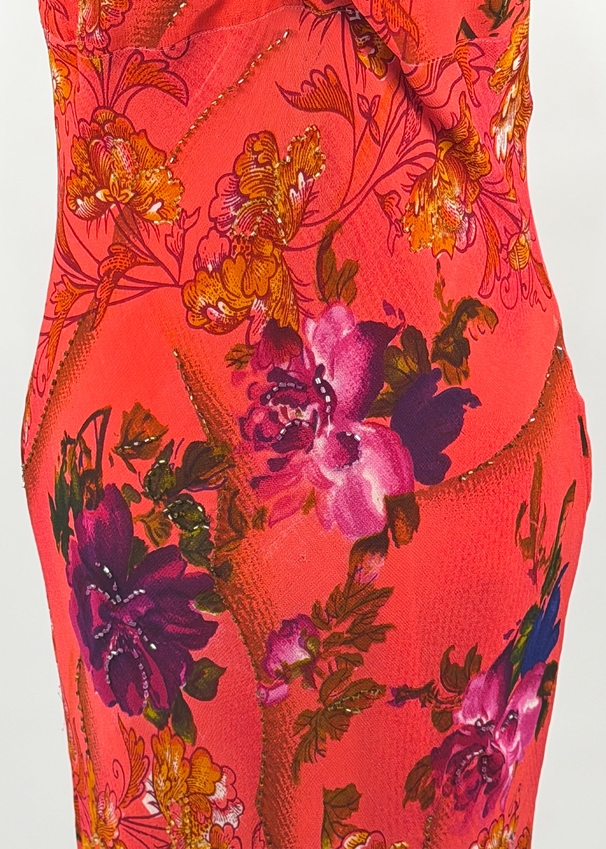 American Angel Y2K Hot Pink Floral Sequin Dress