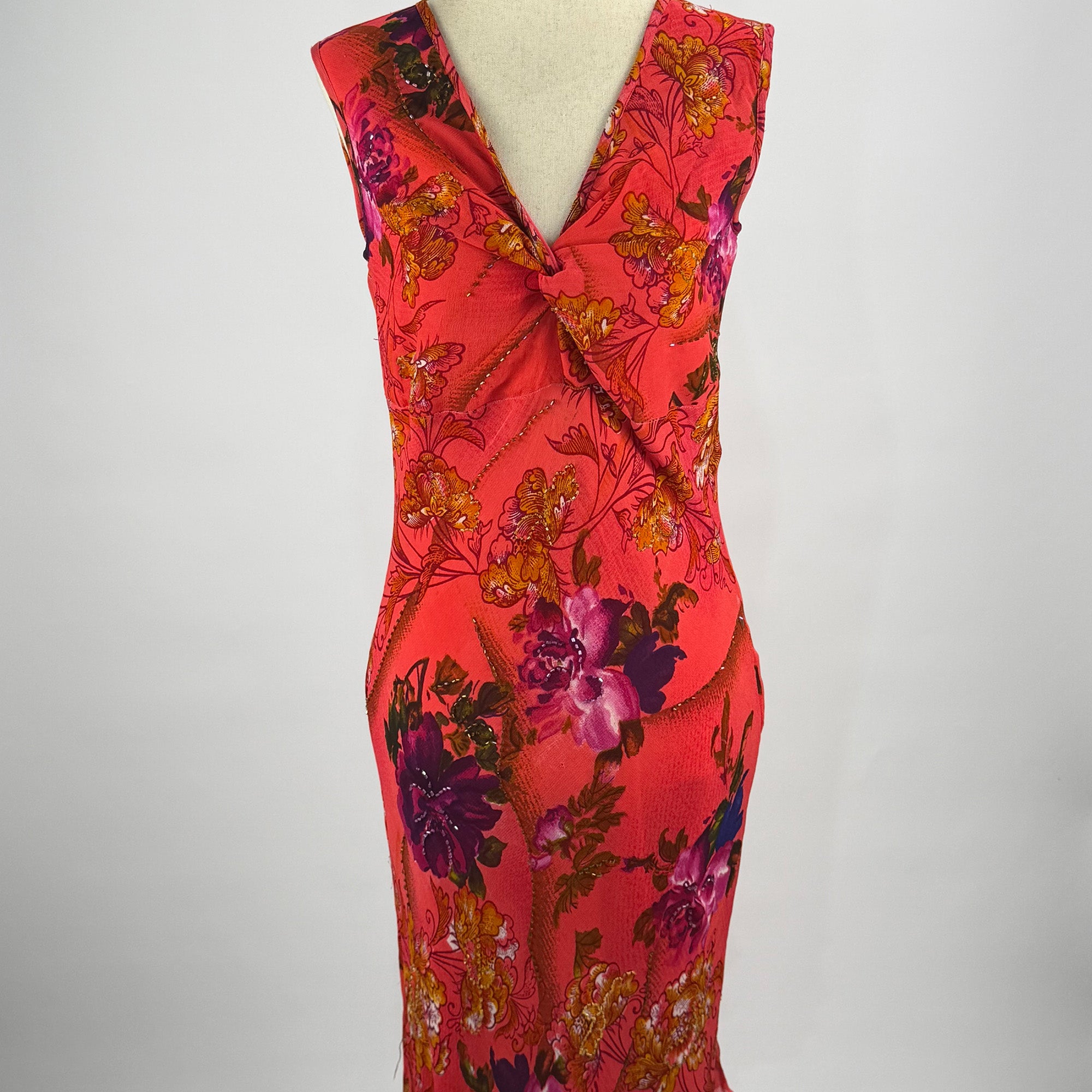 American Angel Y2K Hot Pink Floral Sequin Dress