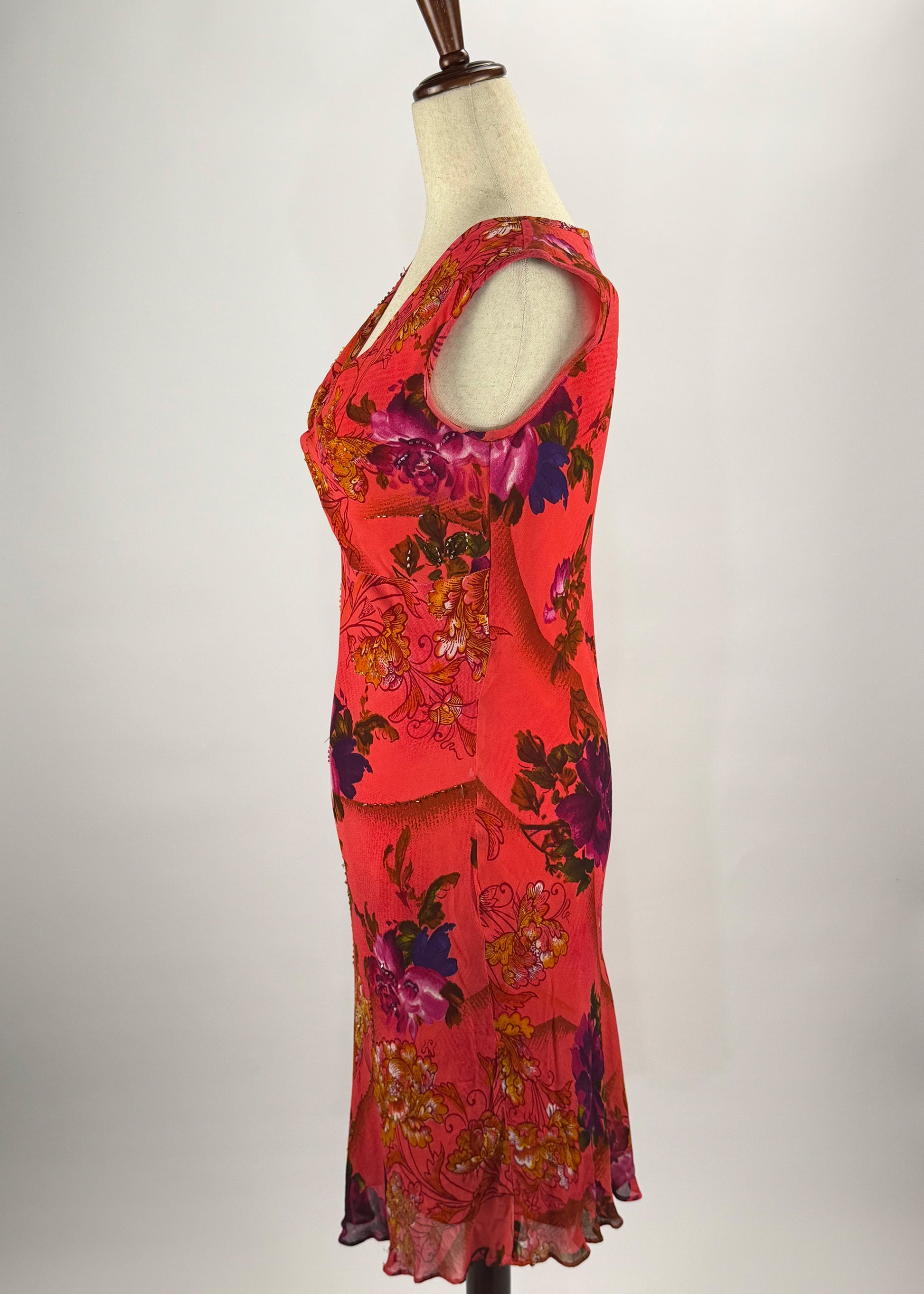American Angel Y2K Hot Pink Floral Sequin Dress