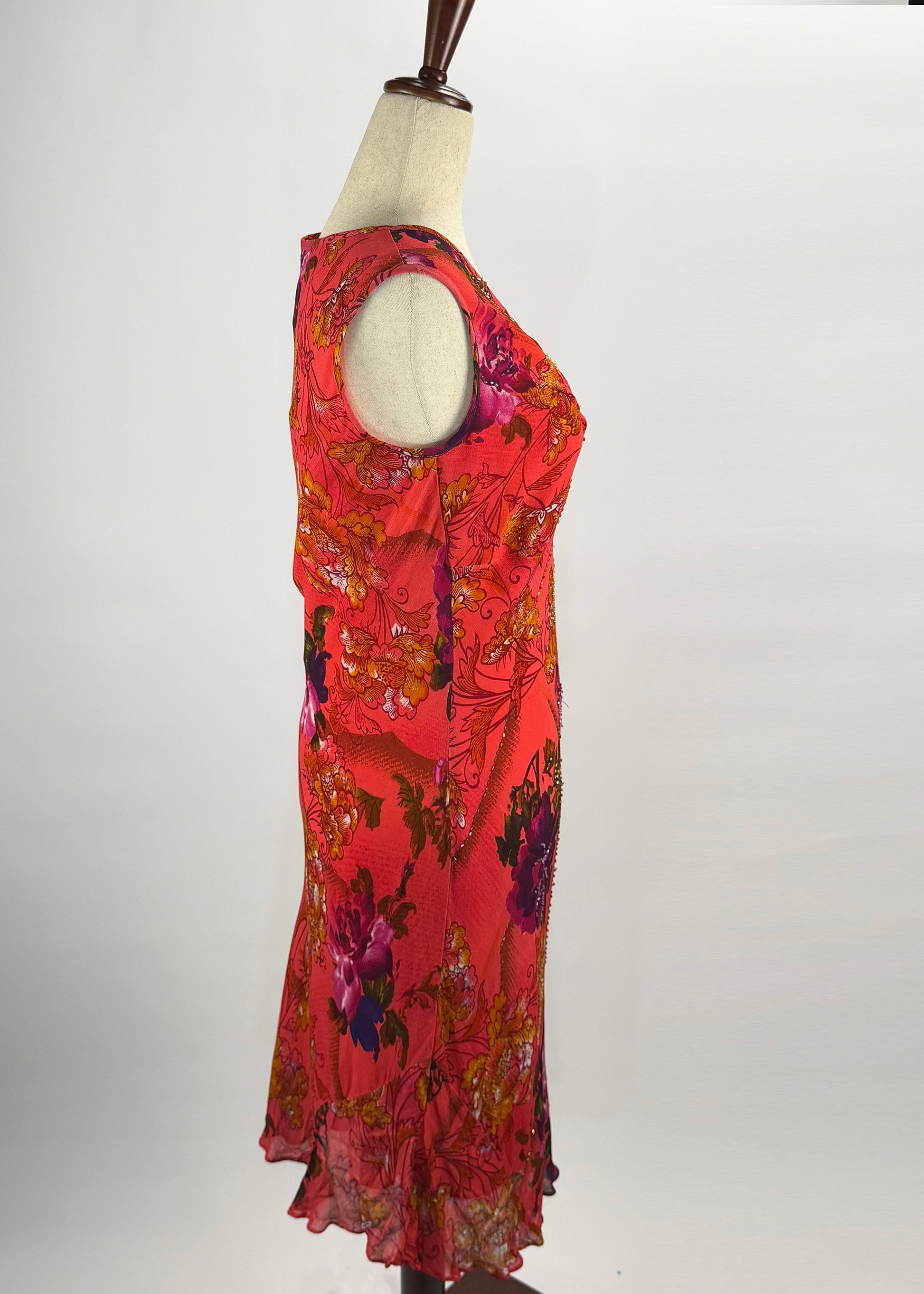 American Angel Y2K Hot Pink Floral Sequin Dress