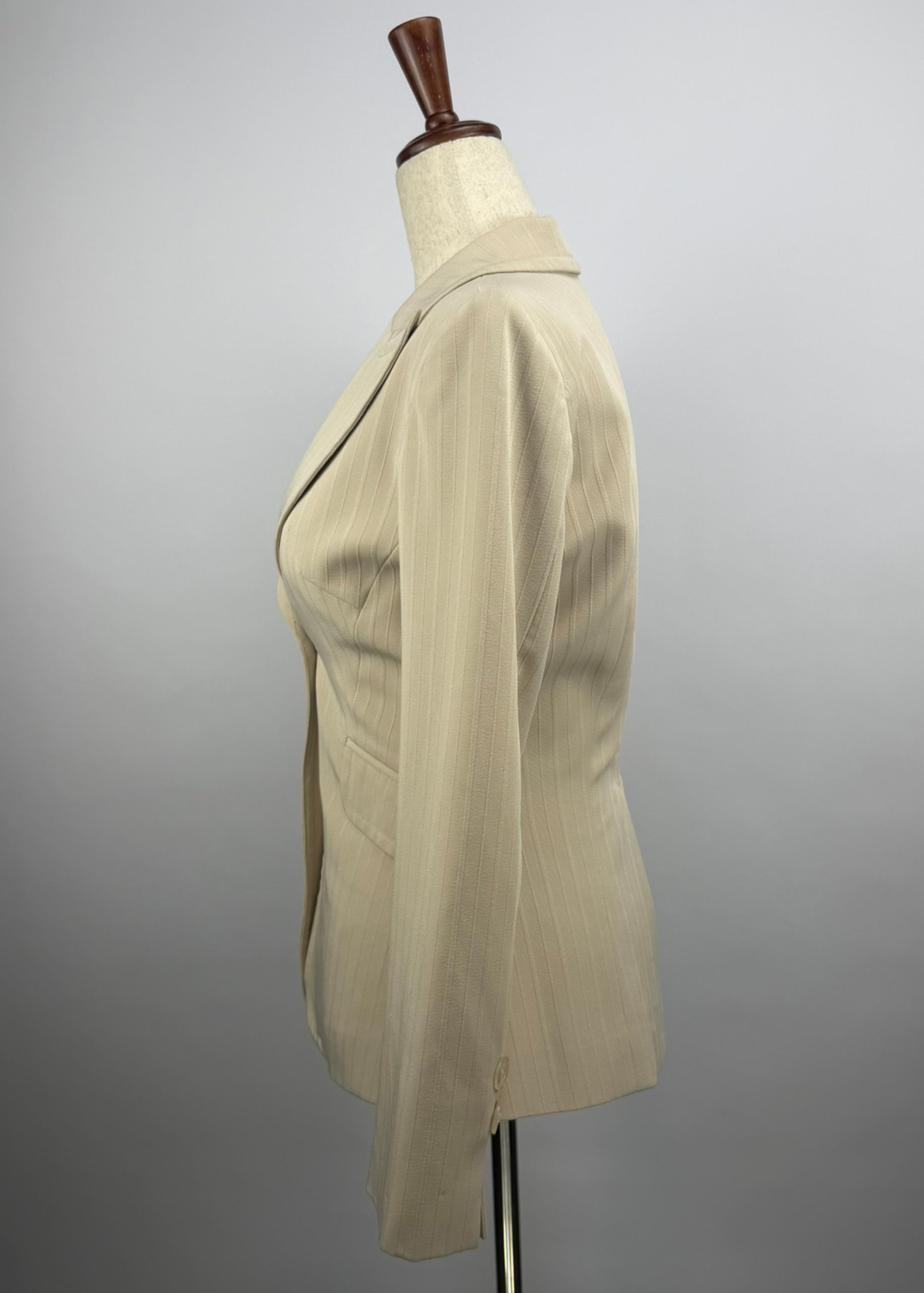 BEBE Fitted Beige Blazer
