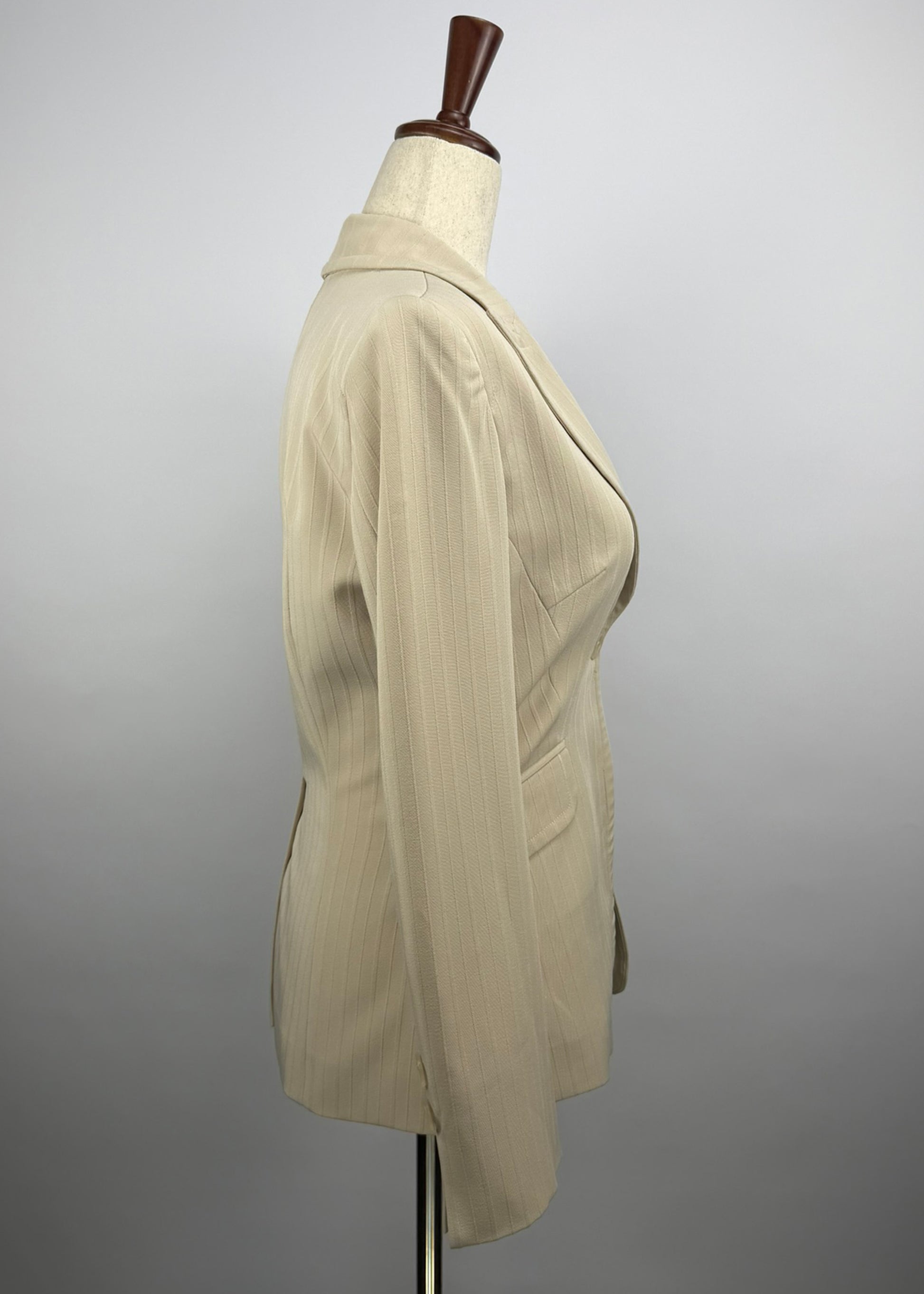 BEBE Fitted Beige Blazer