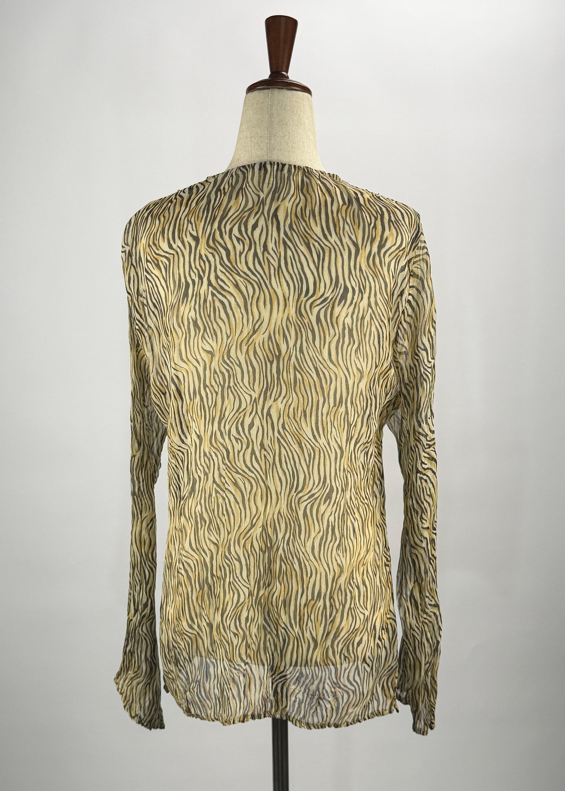 Cache Y2K Cheetah Print Blouse