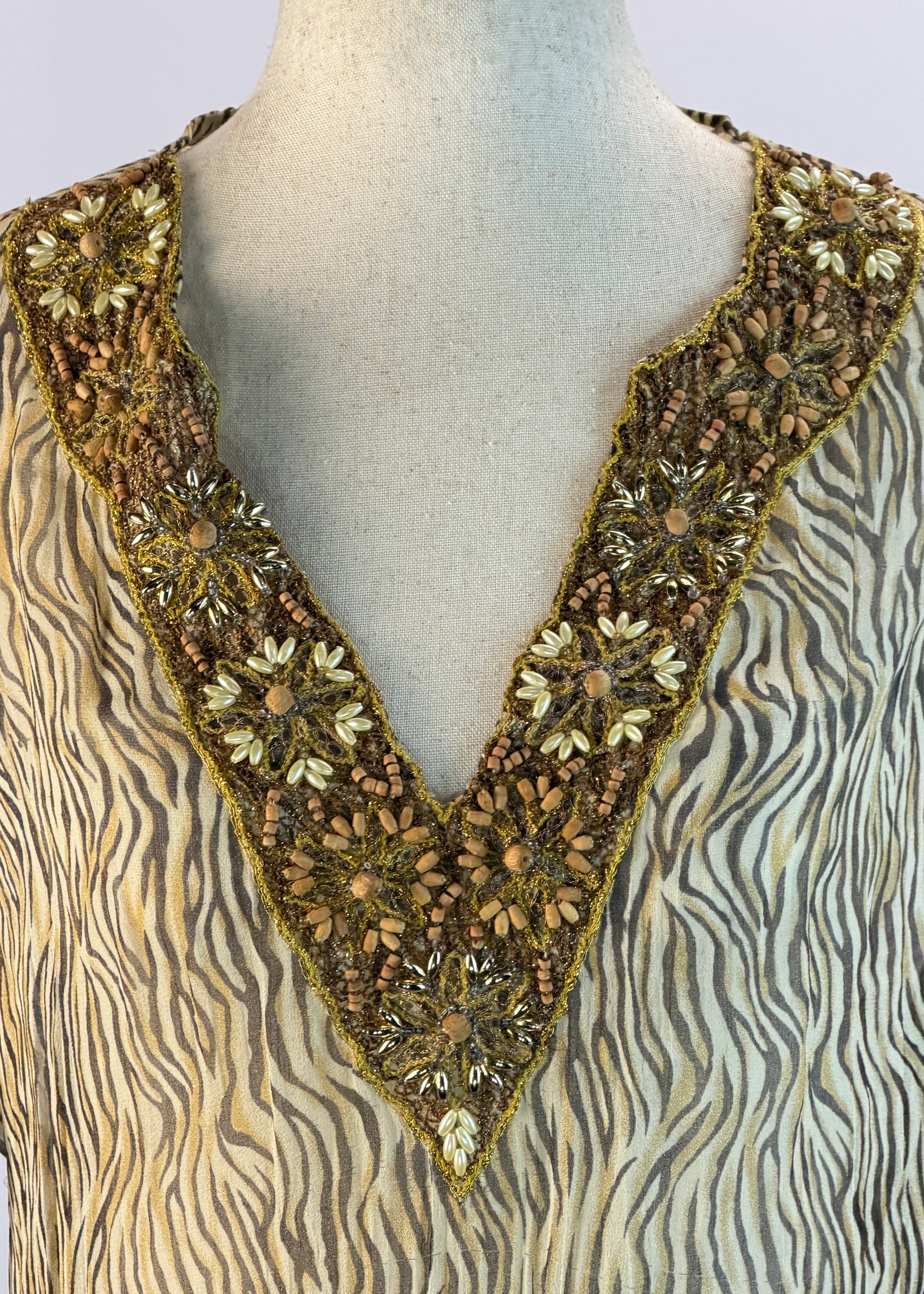 Cache Y2K Cheetah Print Blouse