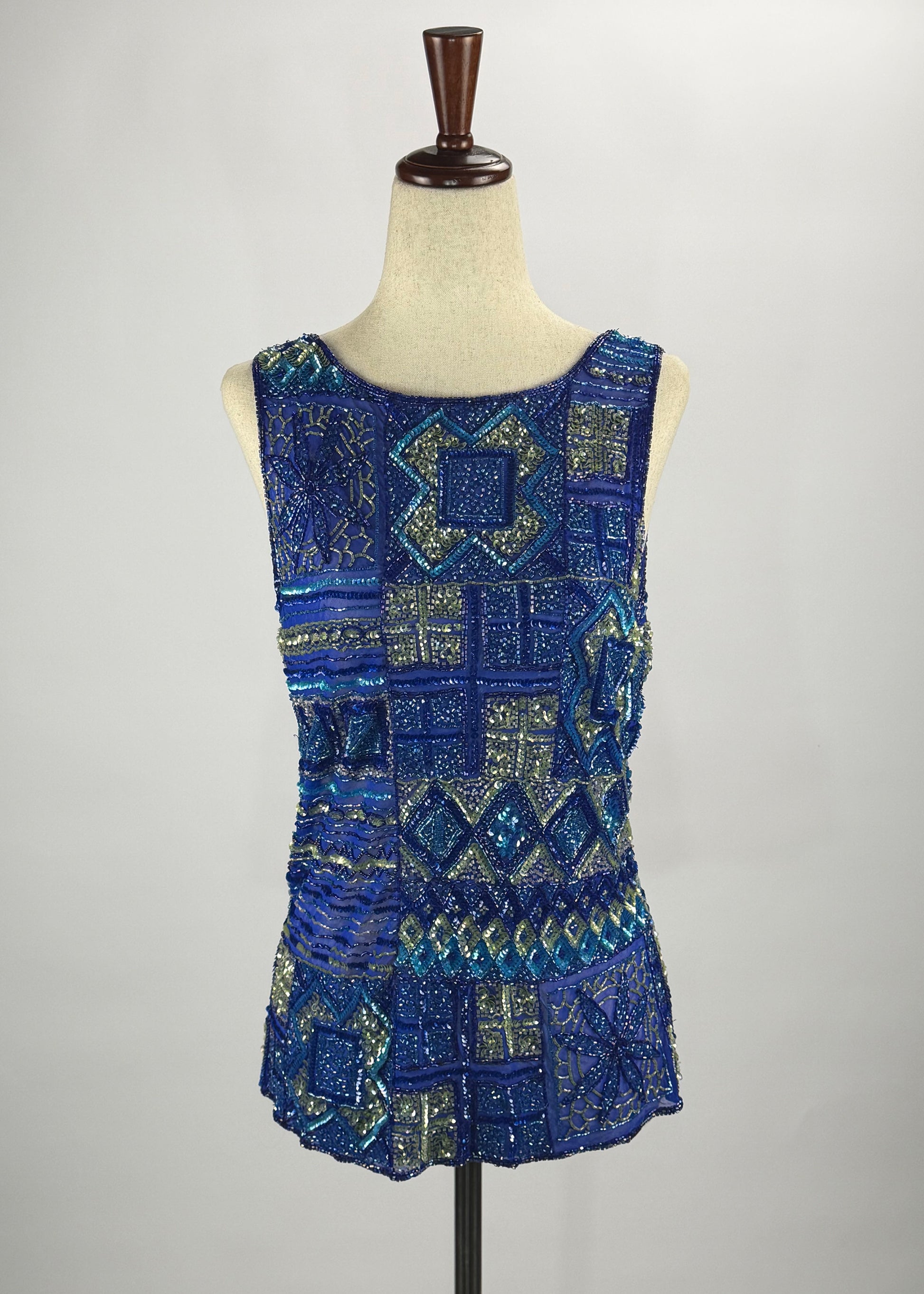 Vintage Chaudry Sequin Sleeveless Top