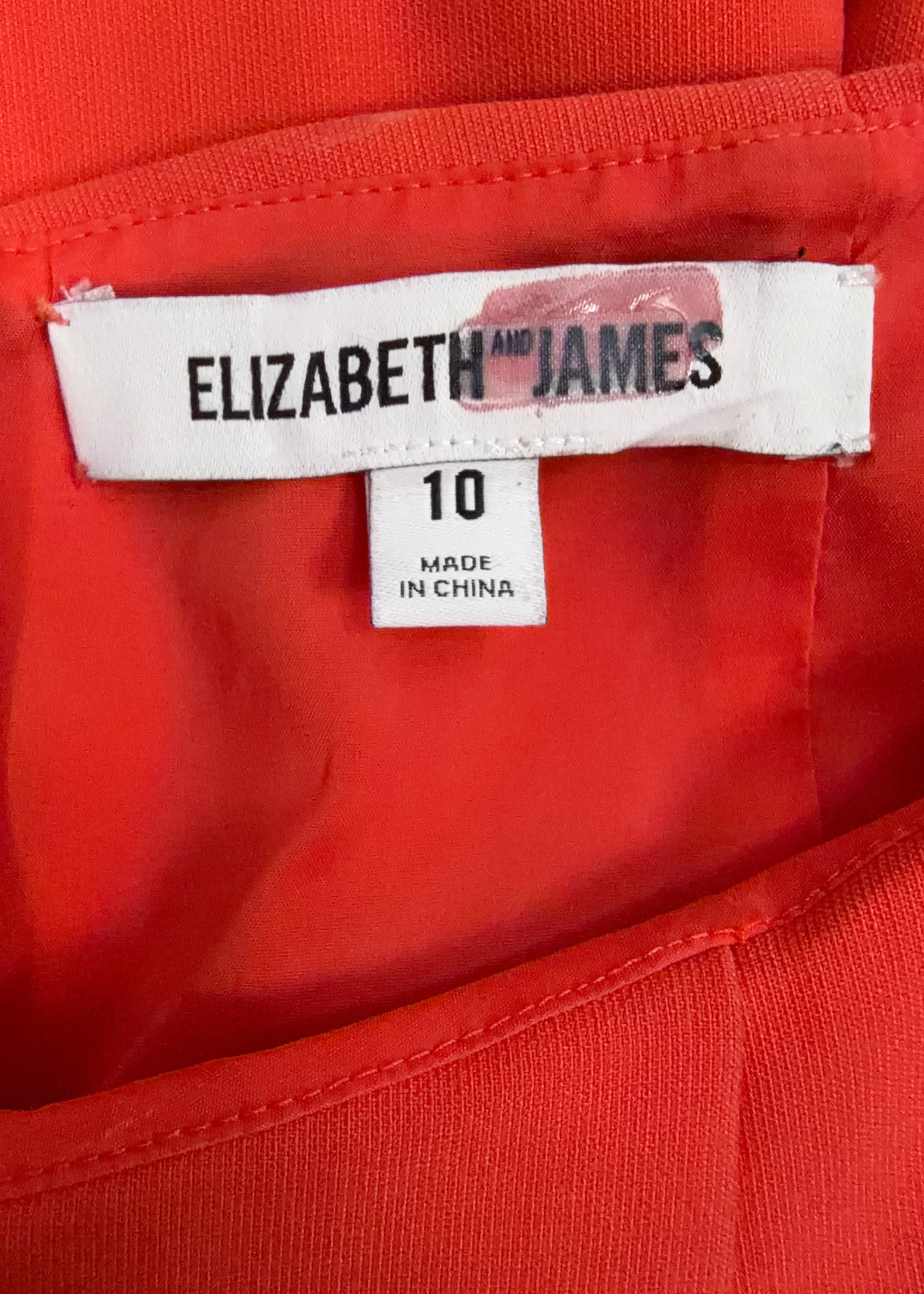 Elizabeth James Coral Midi Dress