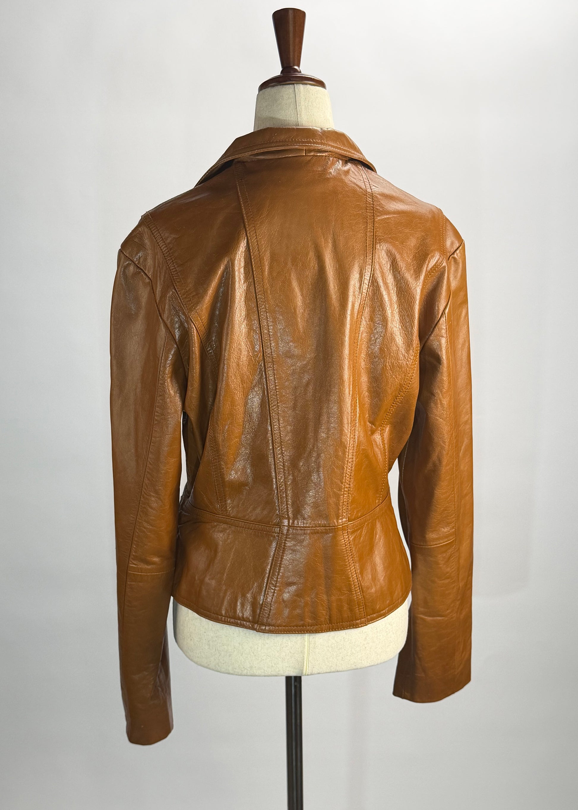 Vintage Wilsons Maxima Womens Tan Leather Jacket