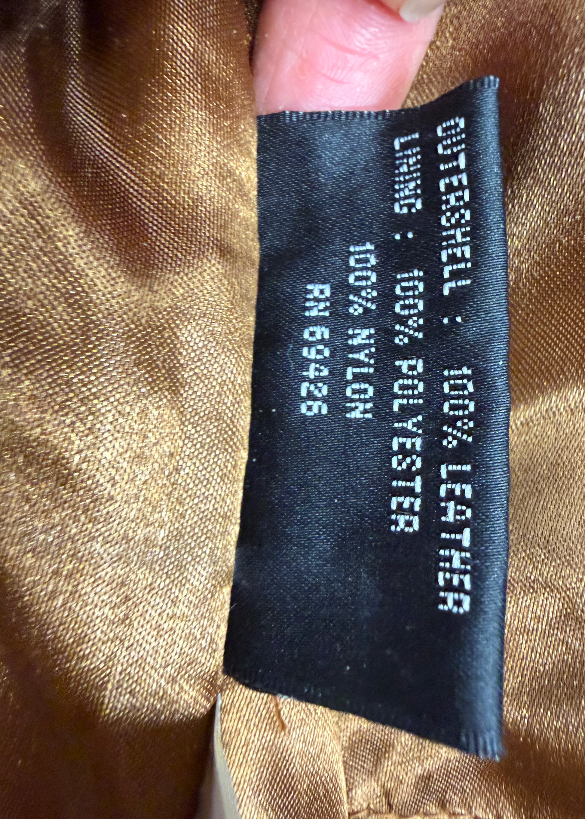 Vintage Wilsons Maxima Womens Tan Leather Jacket