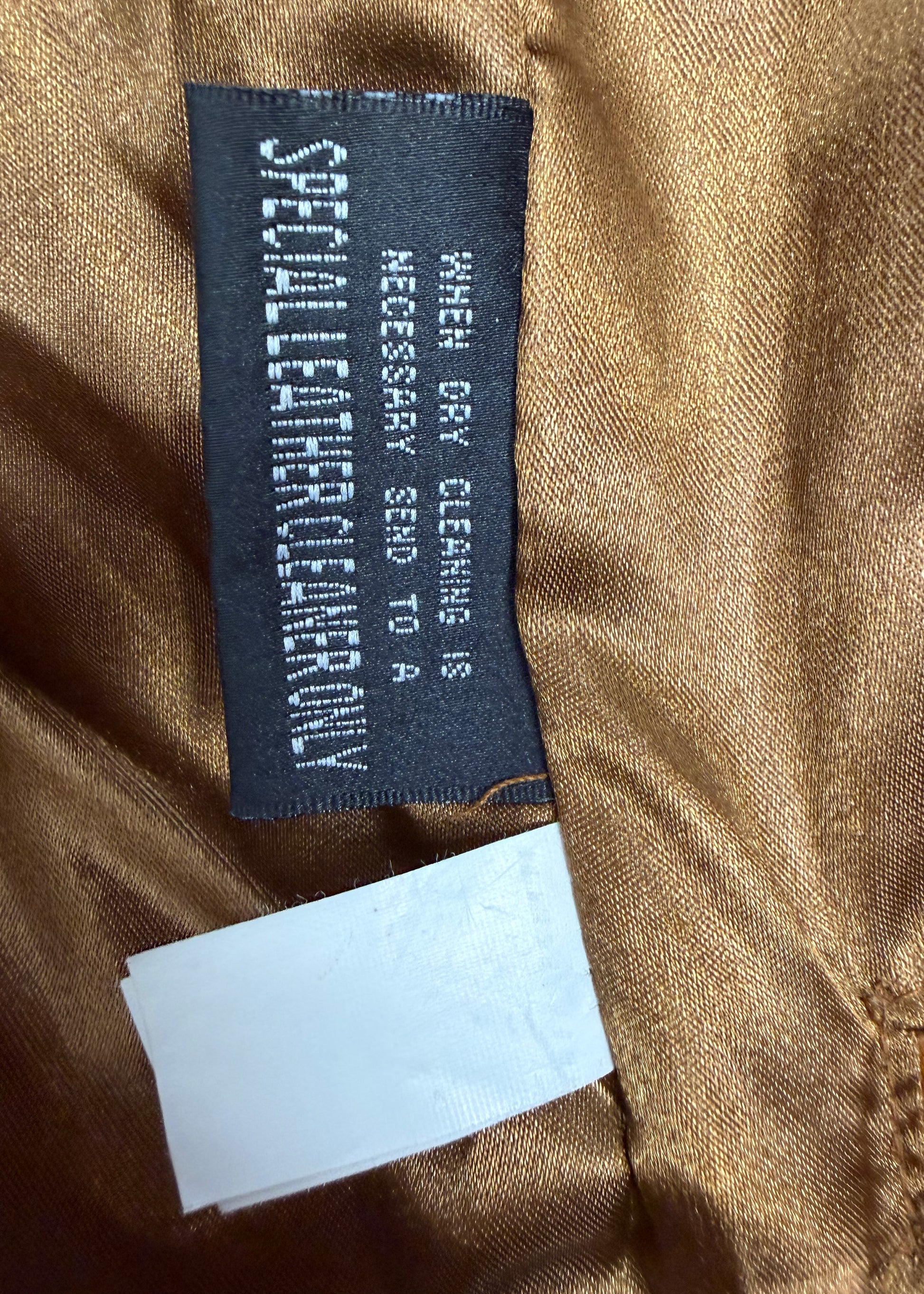 Vintage Wilsons Maxima Womens Tan Leather Jacket