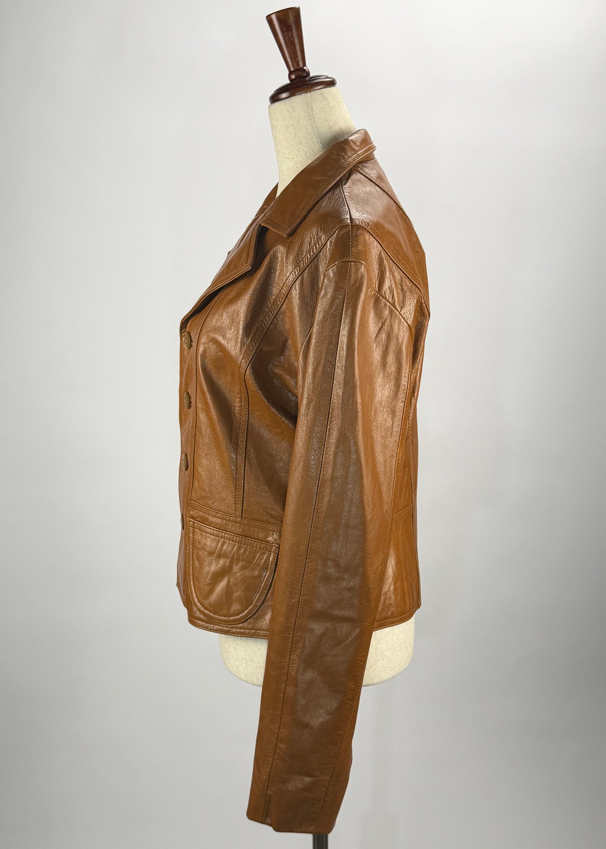 Vintage Wilsons Maxima Womens Tan Leather Jacket