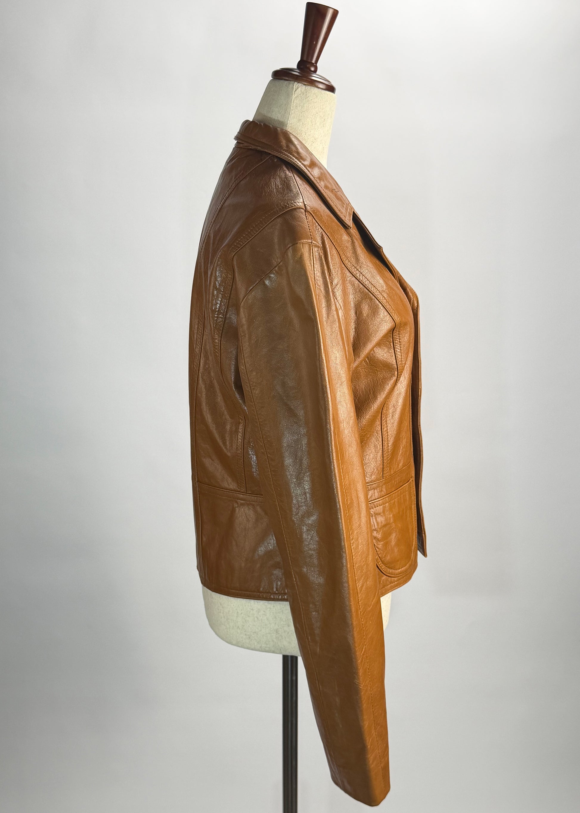 Vintage Wilsons Maxima Womens Tan Leather Jacket